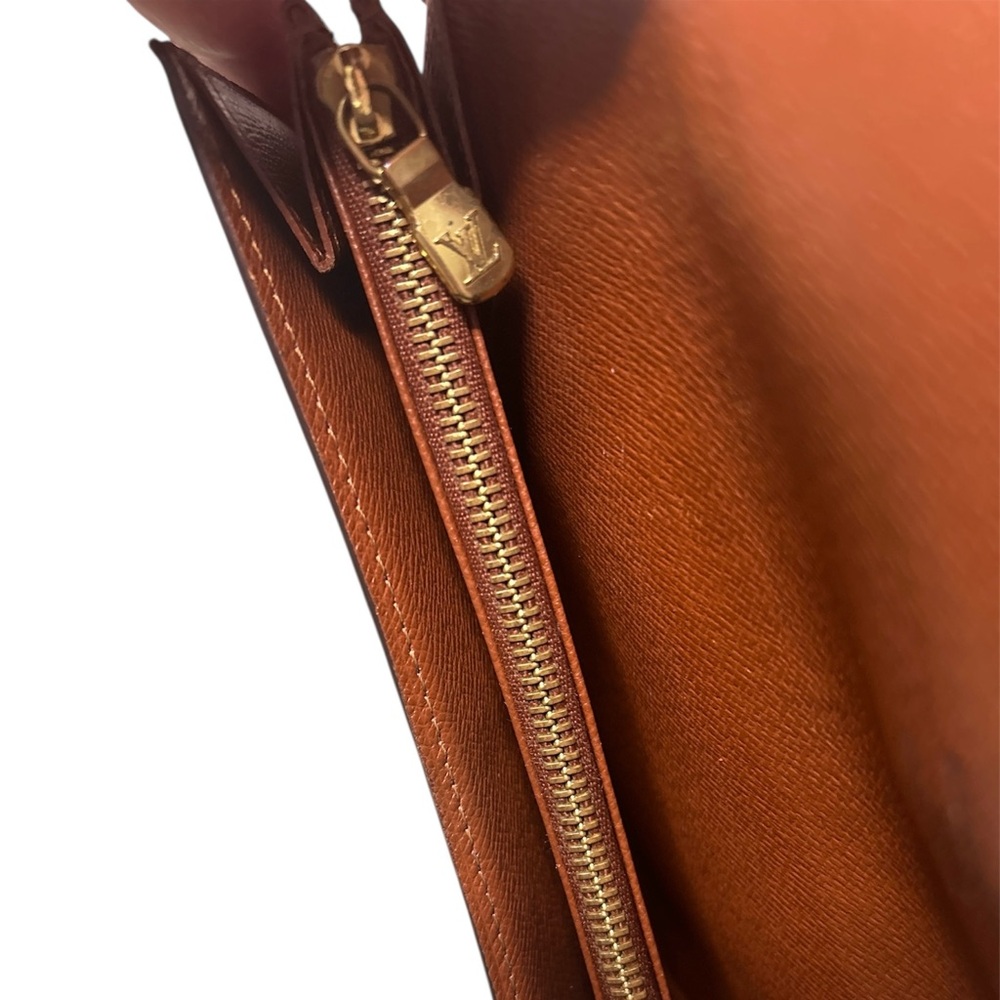 Louis Vuitton Sarah Monogram Wallet LV Brown Snap France Luxury - Picture 6 of 7